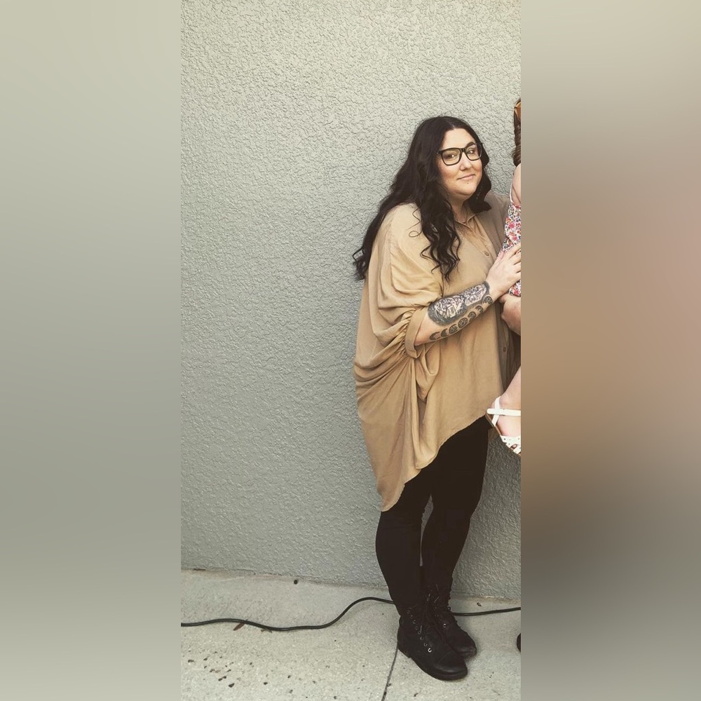 SHEIN 3XL Cream Cape.